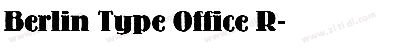 Berlin Type Office R字体转换